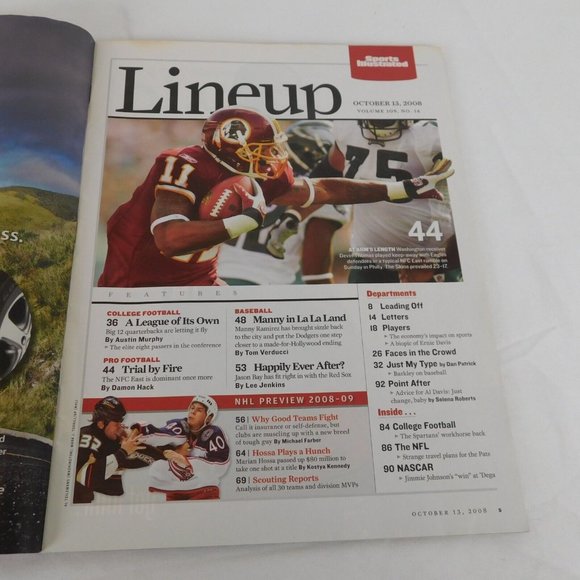 Sports Illustrated Manny Ramirez Los Angeles Dodgers October 13 2008 World Serie - Picture 3 of 10